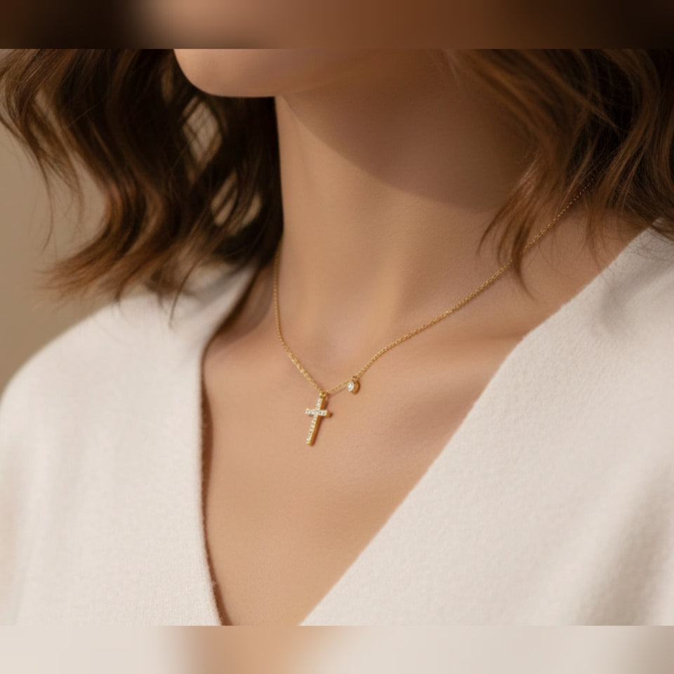 Colgante Cruz "Luz de Fe"