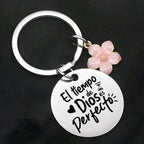 Llavero "El tiempo de Dios es perfecto"