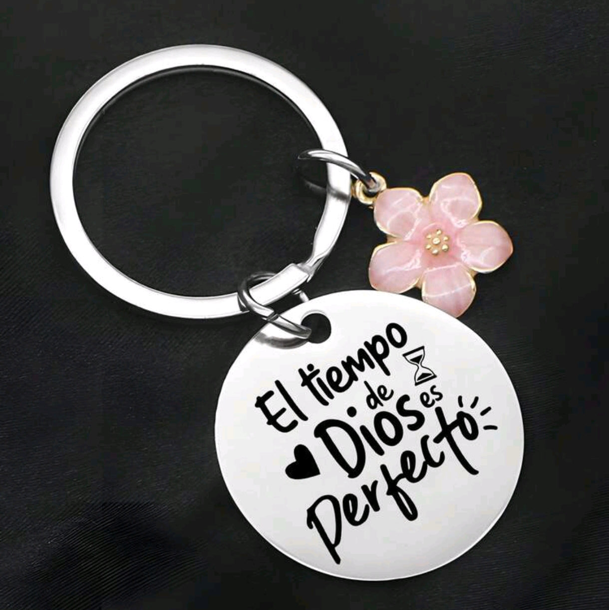 Llavero "El tiempo de Dios es perfecto"