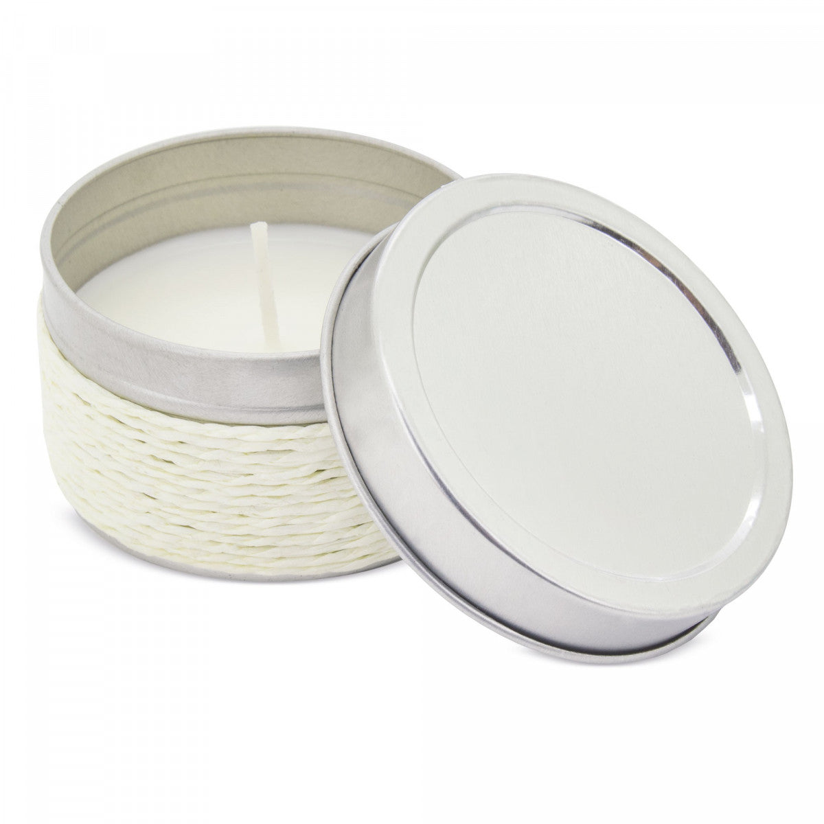 Regalo bautizo vela con cuerda blanca