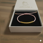 Pulsera "Dios tiene el control" Rosa y dorado