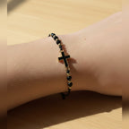 Pulsera Cruz Negro